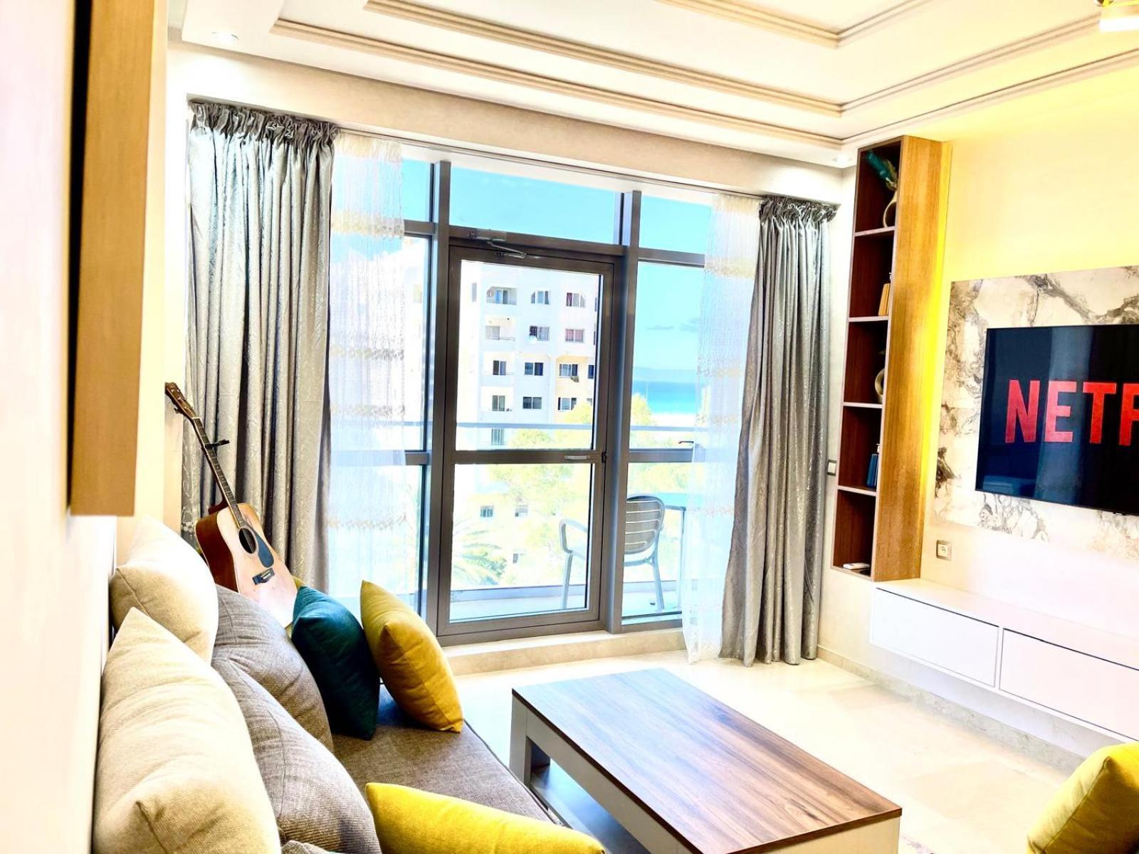 Modern Elegance With Sea Views In Central Tangier - Steps To Beach, Train And Attractions! Εξωτερικό φωτογραφία